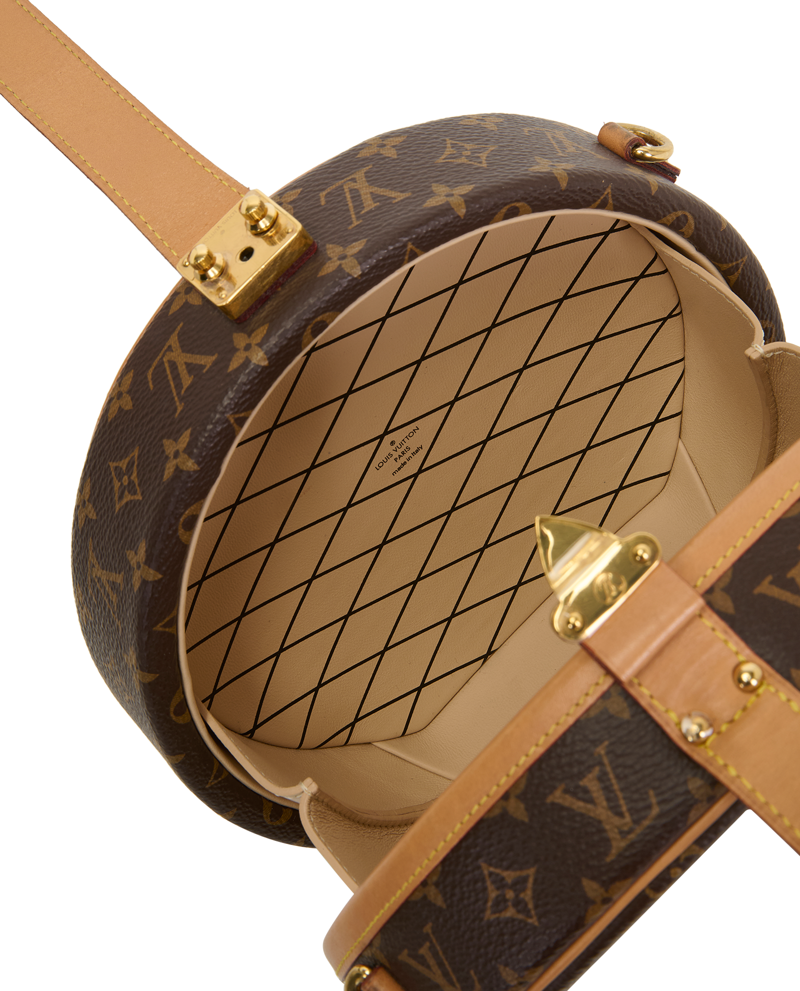 Boite Chapeau Souple PM, &pound;1,500, Handbags, Brown, Canvas, Other view